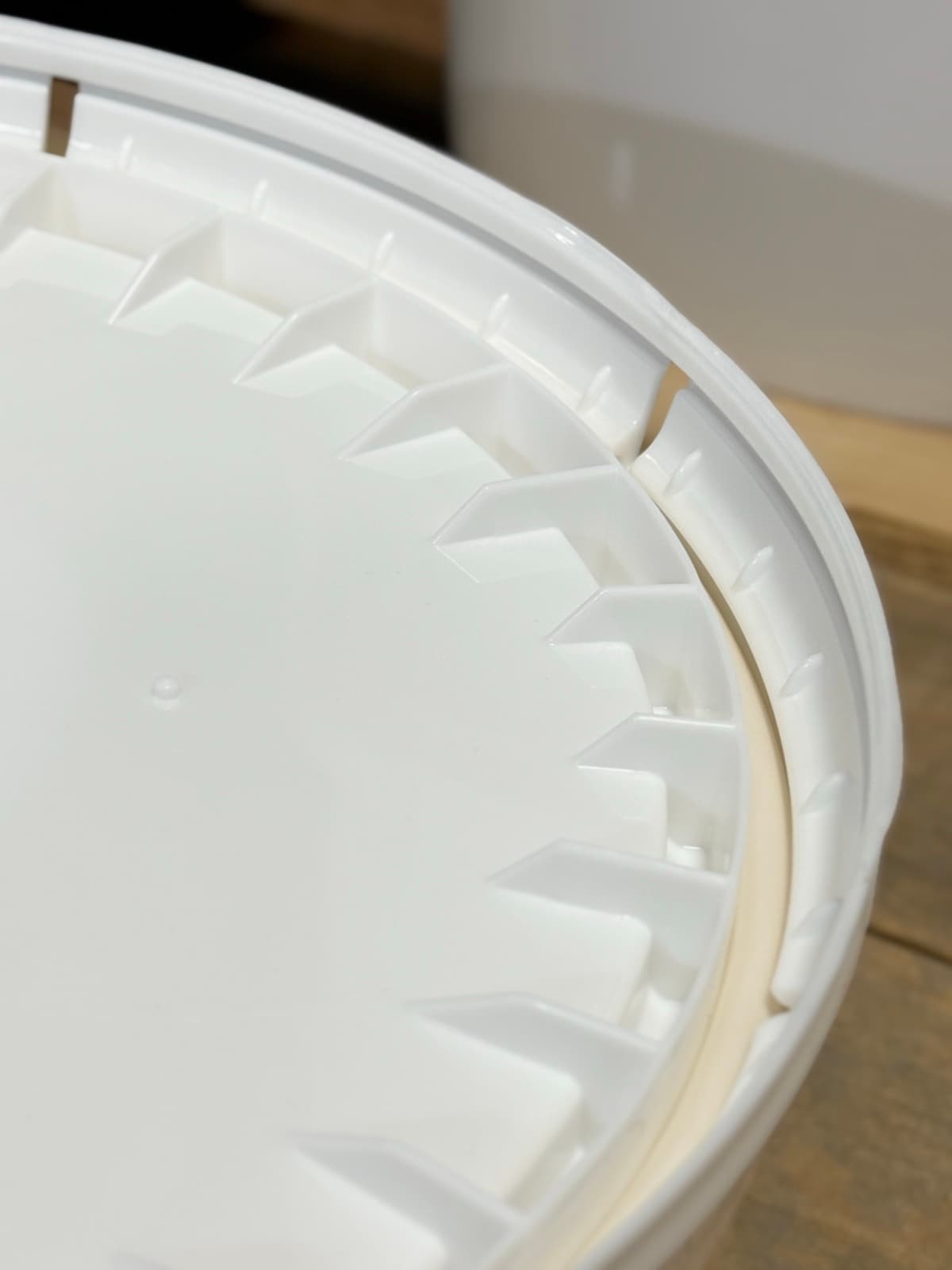 Detalle del aro de sellado de la tapa