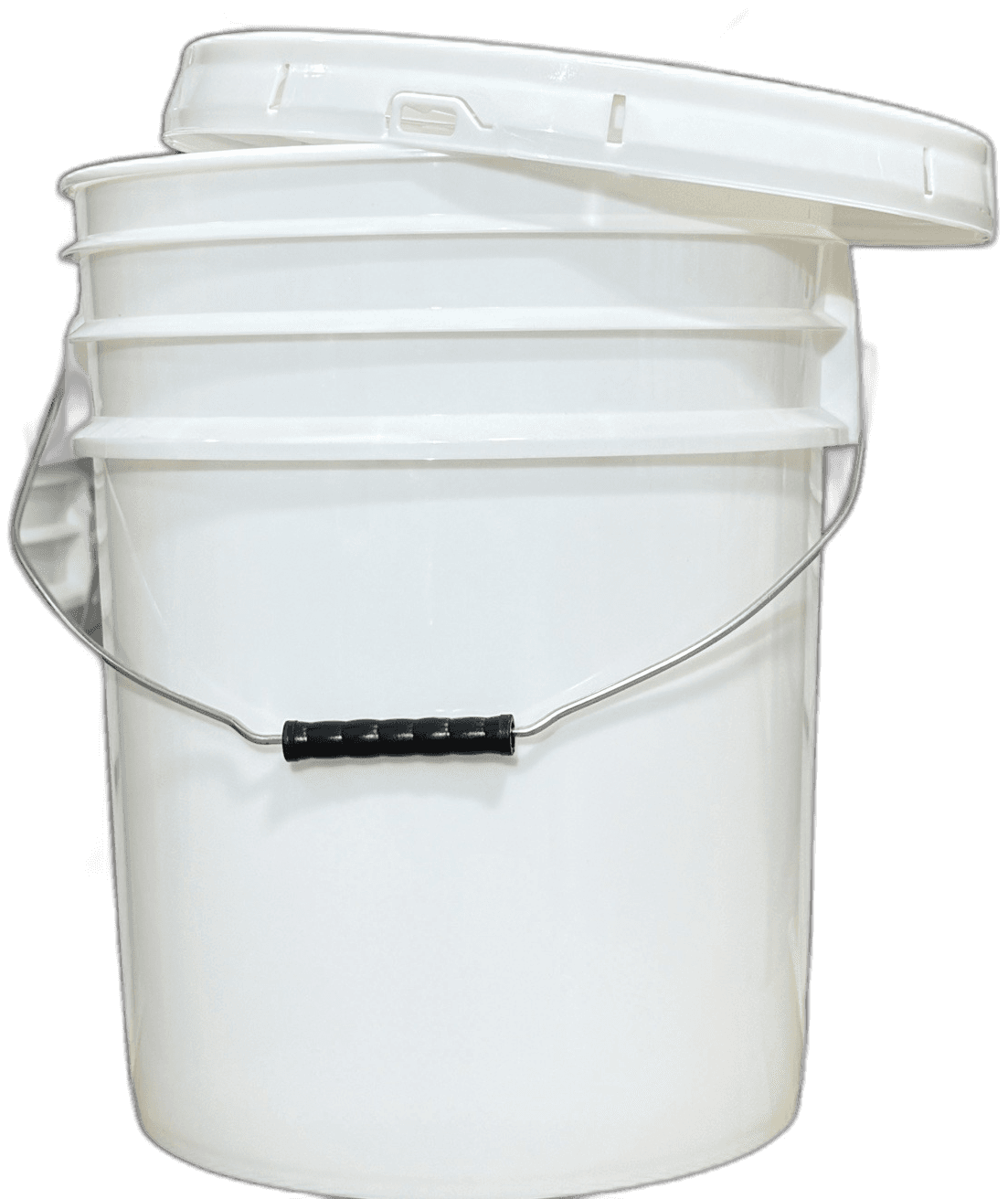 Cubeta 19L con tapa colocada oblicua